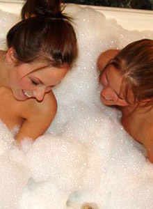 Karen & Kate have a bubble bath from Karen Loves Kate