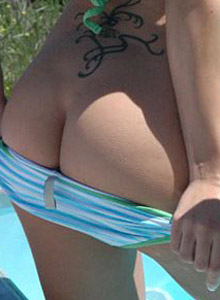 Karen & Kate poolside from Karen Loves Kate